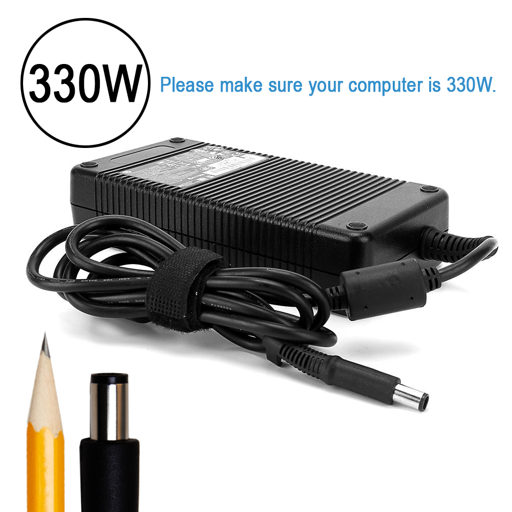Dell Alienware 17 Area-51m (P38E) 17 R4 (P31E) 17 R5 (P31E) 18 (P19E) M18x (P12E) M18x R2 (P12E) Laptop Charger AC Adapter Power Cord 19.5V 16.9A - image 2 of 4