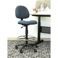 thumbnail image 2 of Boss Office Products Ergonomic Works Adjustable Drafting Chair without Arms, Blue, 2 of 8