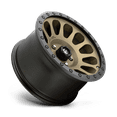 thumbnail image 2 of Fuel D600 Vector 17X9 6X139.7 -12Et 108Cb Matte Bronze Black Bead Ring Wheel, 2 of 3