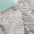 thumbnail image 6 of SAFAVIEH Metro Hartley Leaves Area Rug, Black/Ivory, 3' x 5', 6 of 8