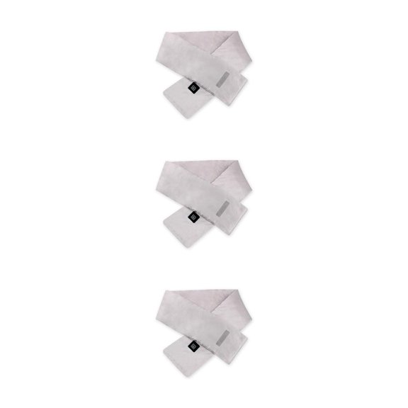 Naiovety Bufanda térmica de invierno 3 niveles USB Cuello calentador de hombros Bufandas 5W Senderismo al aire libre Pesca Protección contra Gris plateado 3piezas Naiovety CBP191769