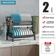 thumbnail image 2 of Multi-Layer Chopstick Canister Bowl Rack Multi-Functional Sink Dish Drainer Storage Rack Household Minimalist Integrated Storage Rack, 2 of 9