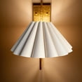 thumbnail image 4 of Table Lamp Shade Petal Lampshade Chandelier Shade Soft Linen Cloth for Dining Room Office Bedroom, 4 of 7