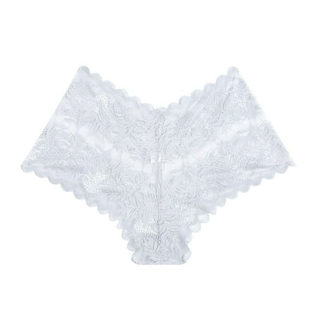 fatyb Lace Underwear for Women Panties Women s Hipster Panty No Show Breathable Briefs Underpants