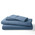 thumbnail image 2 of Mellanni 100% Cotton Bed Sheet Set, 400 Thread Count, Deep Pocket, Cal King, Denim Blue, 2 of 7