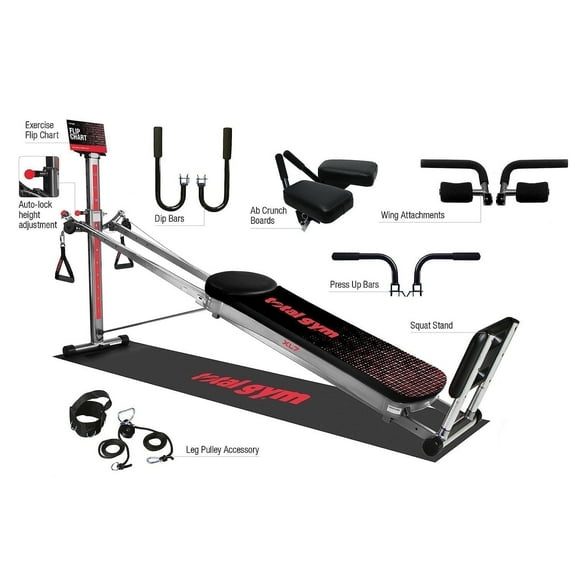 Total Gym Multifunctional Home Gym with Workout DVDs