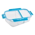 thumbnail image 4 of Contenedor Hermético Popit! Glass P4758D-8 Rectangular Con 2 Divisiones 1.38 L, 4 of 4