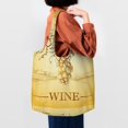 thumbnail image 4 of Vsdgher Bunch of Grapes Print canvas Tote Bag, Lightweight Cloth Bags, Suitable for shopping, groceries, travel, 4 of 4