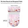 thumbnail image 4 of HELLHERO Toilet Cover 2 Pack 17"x21" Comfortable and Practical Flower, 4 of 4
