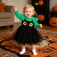 thumbnail image 2 of Gunia Halloween Dresses For Girls Festival Halloween Tutu Tulle Dresses For Party Performance Long Sleeve Kids Comfortable Clothes Size 3-4 Years Green, 2 of 8
