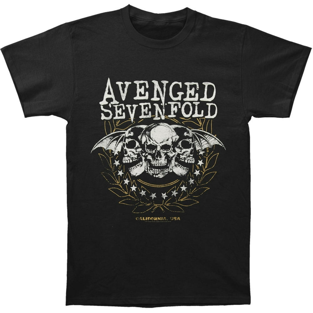 Avenged Sevenfold Avenged Sevenfold Men's Three Skulls Slim Fit T