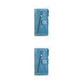thumbnail image 2 of Jumpingount Cartera de mujer Cremallera Color sólido Rectangular Carpeta de fotos Compartimiento de efectivo Monedero Notecase Regalo de Azul claro 2Conjunto, 2 of 6