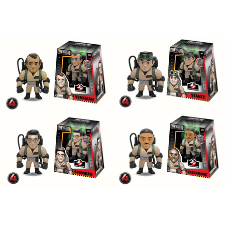 Ghostbusters Diecast Action Figure Package - Four 4-inch Ghostbusters Figurines