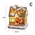 thumbnail image 3 of Light‑Up Resin Christmas Village House Figurine, LED Illuminated Winter Cottage Statue For Christmas Tabletop Home Decor, 3 of 7