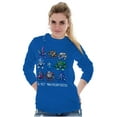 thumbnail image 4 of Mega Man Characters 8-bit Masterpiece Unisex Plus Size Long Sleeve Shirt Brisco Brands 2X, 4 of 5