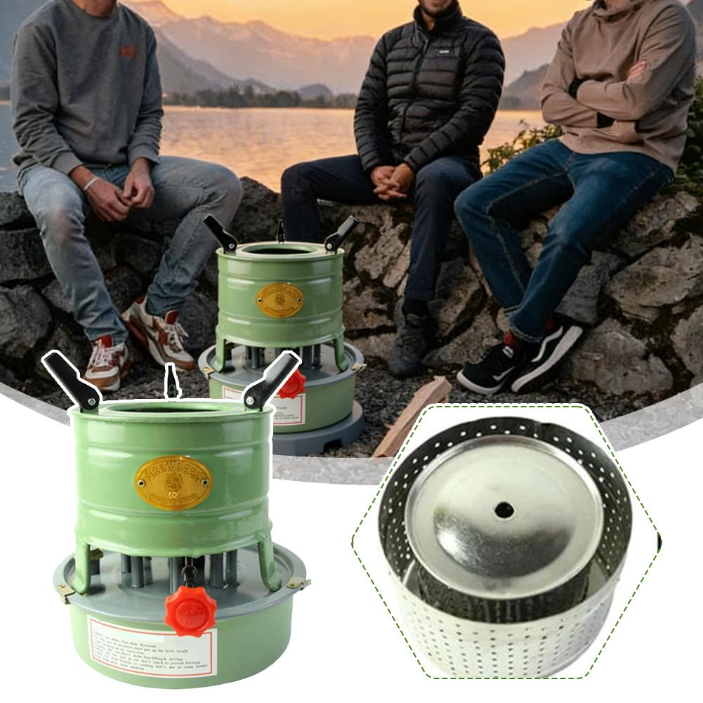 Versatile Portable Kerosene Stove  Compatible with Diesel & Alcohol for Camping, Picnics, and Home Heating  Efficient Cooker for Cooking & Boiling