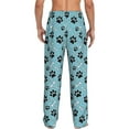 thumbnail image 7 of Salouo Cute Dog Footprints Print Pajama Pants for Men, Lounge Pants Elastic Waistband Casual Men's sleepwear Loungewear Sleep Pajama Pant -Large, 7 of 7