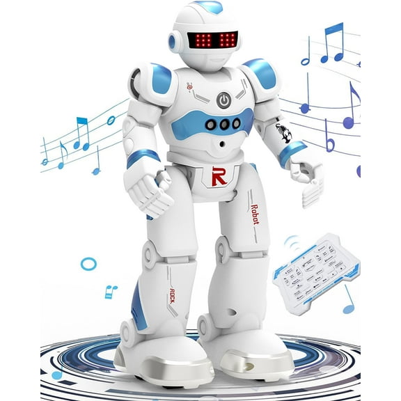 Aursear RC Robot Toys for Kids, Gesture Sensing Programmable Interactive Smart Robot for Age 3 4 5 6 7 8 Year Old Boys Girls Birthday Gift Present