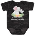 thumbnail image 3 of Inktastic I'll Never Forget That My Great Aunt Loves Me Cute Elephants Boys or Girls Baby Bodysuit, 3 of 5