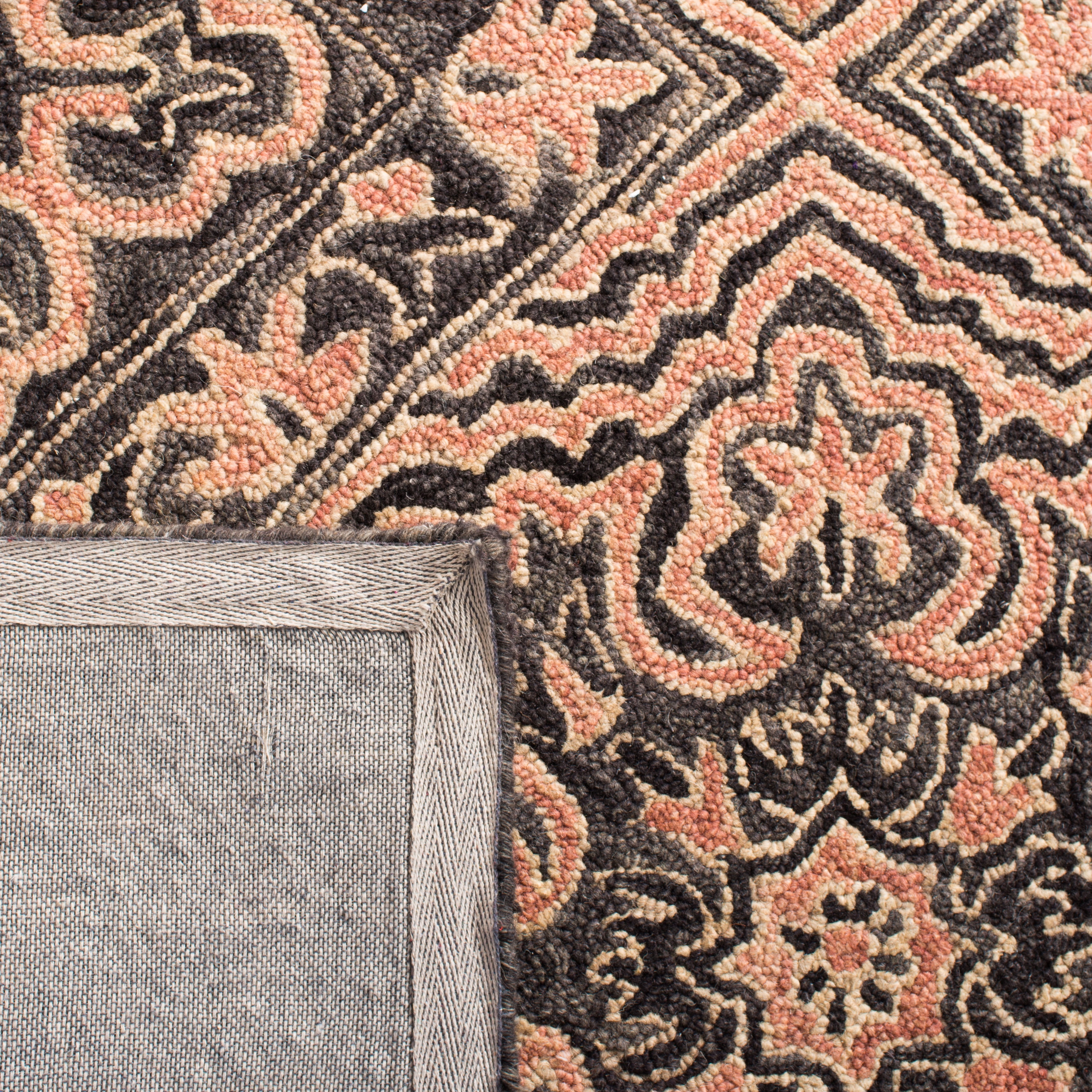 SAFAVIEH Trace Dulcibella Oriental Area Rug, Black/Red, 8' x 10'