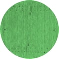 thumbnail image 1 of Ahgly Company Indoor Round Abstract Emerald Green Contemporary Area Rugs, 7' Round, 1 of 4