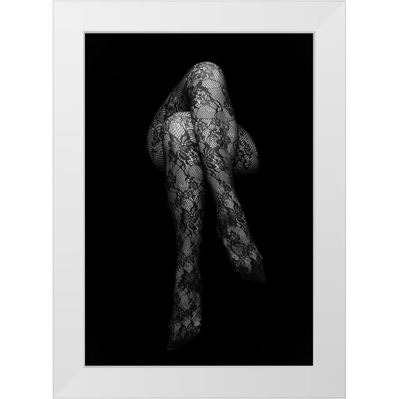 Laszlo, Nandor 23x32 White Modern Wood Framed Museum Art Print Titled - Stockings