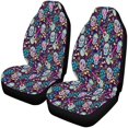 thumbnail image 1 of ABPHQTO Juego de 2 fundas para asientos de coche Sugar Skull Guitar Universal Auto Asientos delanteros Protector para coche, SUV Sedan, camión, 1 of 3