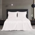 thumbnail image 4 of Modern Threads 6-Piece White Satin Sheet Set with Organizer Box, California King, 4 of 6