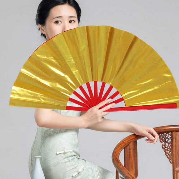 HOMEMAXS Tai Chi Kung Fu Fan for Kids Handheld Performance Fan Chinese Style Dancing Fan Decorative Festival Sports and Holiday Hand Fan