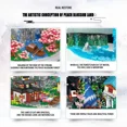 thumbnail image 3 of Blocks World Architecture Peach Garden Temple Village Bridge Waterfall Building Block 3D Diamond Mini Brick Toy For Gifts R230814, 3 of 6