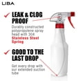 LiBa Spray Bottles (4 Pack,16 Oz), Refillable Empty Plastic Spray