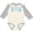 Natural and Heather, variant on Inktastic Mermaid Vibes Text in Blues Boys or Girls Long Sleeve Baby Bodysuit