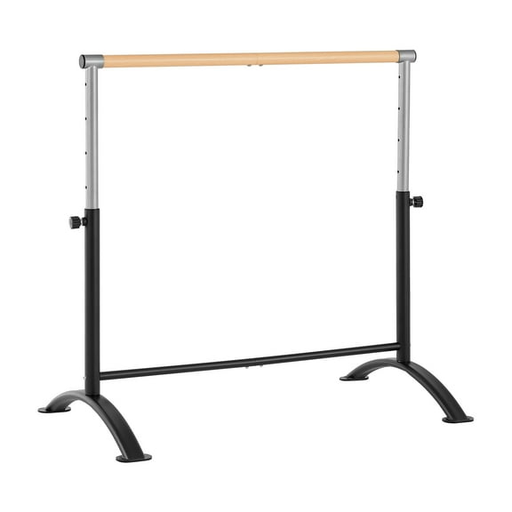KFFKFF 4 Ft Freestanding Ballet Barre for Home, Adjustable Height Dance Bar for Stretching, Portable Fitness Equipment for Pilates, Balance, and Gym Workouts