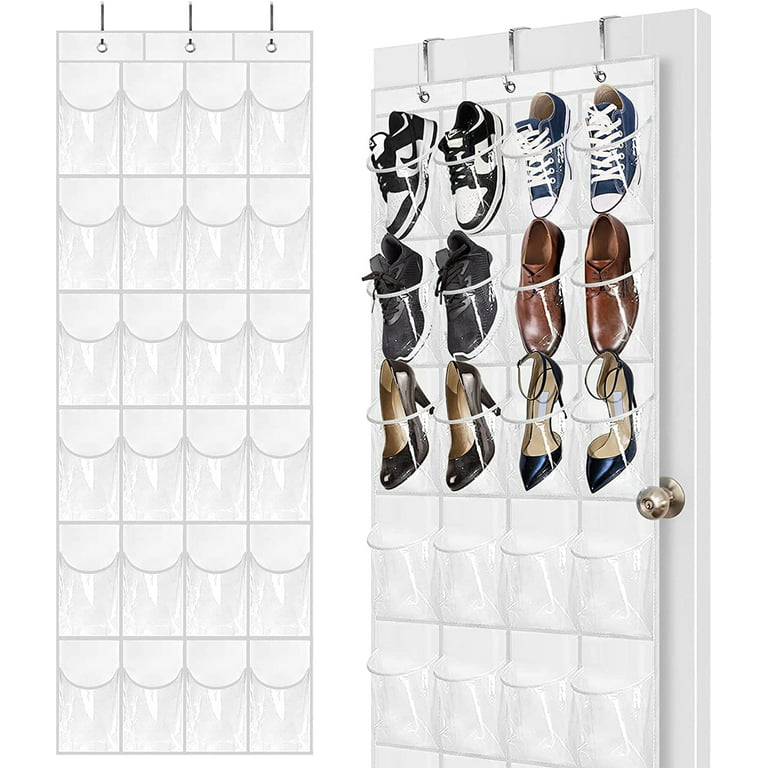 24 Pockets Shoes Organizer Rack Hanging Organizers Space Saver
