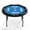 Blue, variant on 8 Player Folding Poker Table with Casino Grade Felt & Cup Holders, 48 Inch Round Design Card Table for Texas Holdem, Home Game Nights, Man Cave
