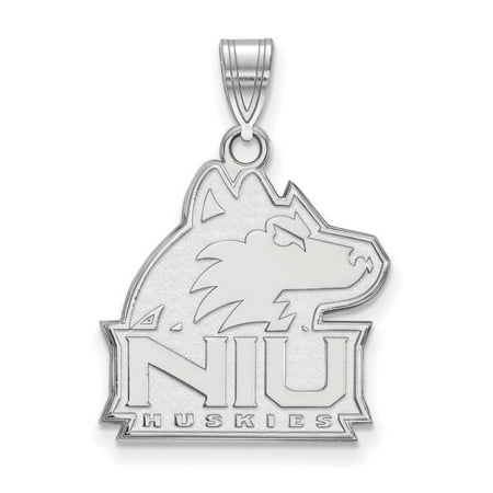 Northern Illinois Large (3/4 Inch) Pendant (Sterling Sliver)