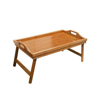 2 Pack Bed Trays for Eating, 16.92 x 12.6 Inch Table Tray 1-bamboo
