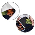 thumbnail image 5 of Thanksgiving Large Canvas Picnic Mat Waterproof Outdoor Blanket Family Beach Mat with Carry Strap, Foldable and Portable for Camping, Hiking - Green Stripe Design, 78" x 60, 5 of 6