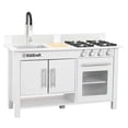 thumbnail image 1 of KidKraft Little Cook Wooden Modern Kitchen Workstation Playset with Oven & Sink, 1 of 8