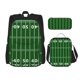 thumbnail image 1 of Disketp American Football Field1 Mochila Estampada de Gran Capacidad con Lonchera y Estuche, Set de 3 Piezas para Estudiantes, 1 of 7