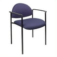 thumbnail image 2 of Boss Office Diamond Fabric Upholstered Stackable Guest Chair in Blue, 2 of 7