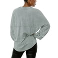 thumbnail image 2 of Women's Gameday Couture  Gray Miami Dolphins  Snow Wash Oversized Long Sleeve T-Shirt, 2 of 2