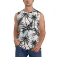 thumbnail image 1 of Balery Hawaii Palms Camisetas sin mangas para hombre, absorbe la humedad y protege contra el mal olor.-X-Large, 1 of 7