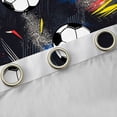 thumbnail image 4 of Castle Fairy Soccer Blackout Curtains Set of 2 (52x84 Each),Ball Gamer Window Curtains, 4 of 6