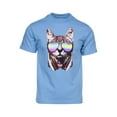 thumbnail image 1 of Men's DJ Cat Short-Sleeve T-Shirt - Light Blue - X-Large, 1 of 1