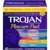 Trojan Pleasure Pack Lubricated Condoms, 40ct