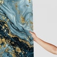 thumbnail image 3 of JEUXUS Chic Modern Bathroom Decor Aesthetic Marble Texture Shower Curtain, Multiple Sizes White, 3 of 7