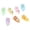 Seven colors, variant on Pack of 10 Versatile Kitty Pendants for Unique Jewelry Charming Resin Cats for Necklace Bracelet Keychain Embellishments