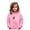 Pink, variant on FYEGRE Durable Sweatshirt for Girls Girls Graphic Hooded Pullover Soft Long Sleeve Sweatshirt Cute Casual Kids Top Clothes for Everyday Wear Pink 9-10 Years