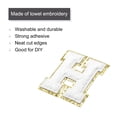 thumbnail image 3 of Chenille Letters H Patches Large Size 80mm/3.15 Inch Golden Glitter for Clothing,Shoes,Hats 3PCS(White), 3 of 5